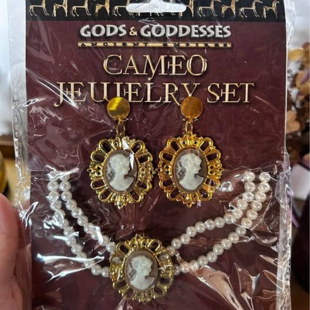 Vintage Cameo Costume Jewelry set